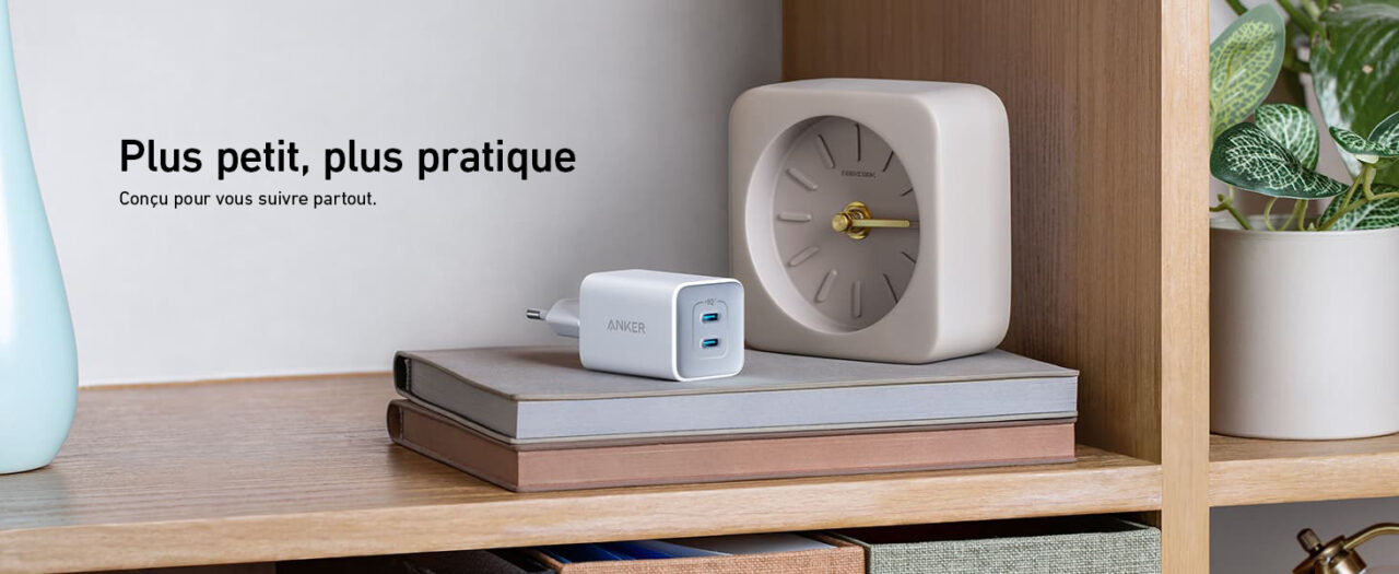 Anker chargeur USB-C rapide et compact de 47 Watts